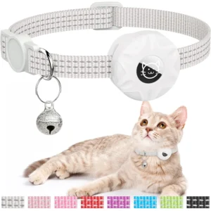 LuxeTrack Leather Collar
