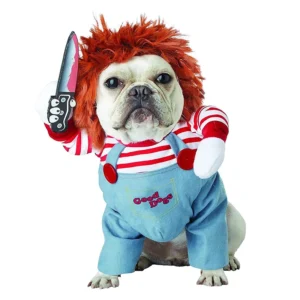 SpookyPup Chucky Costume Jumpsuit