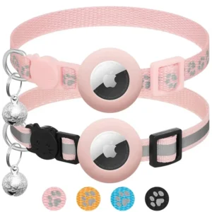 SafeTrack Reflective AirTag Collar