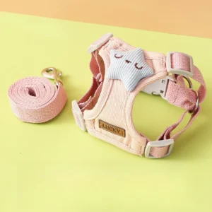 PawBloom Adjustable Pet Harness & Leash Set