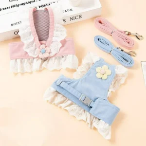 Princess Pet Dress Harness & Leash Set