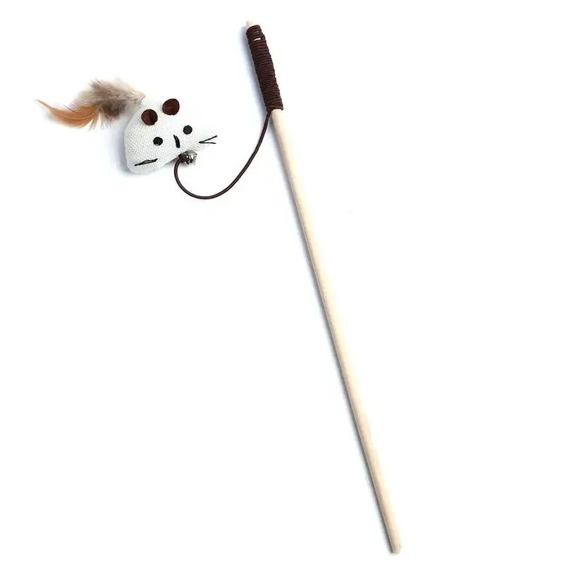 FeatherPounce Wooden Cat Teaser Wand - Image 9
