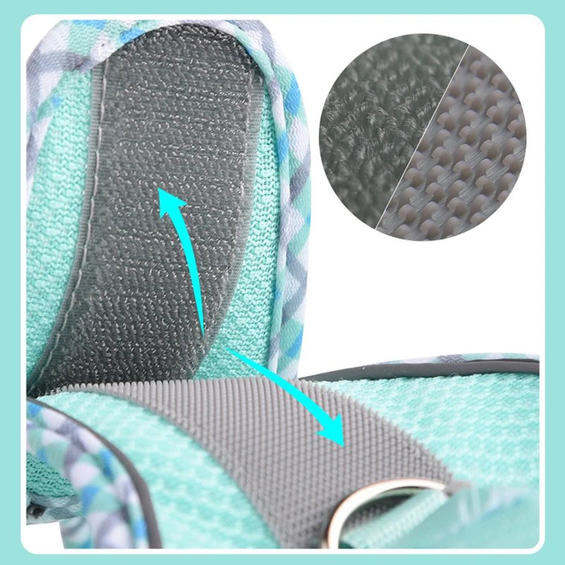 PastelPlaid Mesh Step-In Harness & Leash Set - Image 5