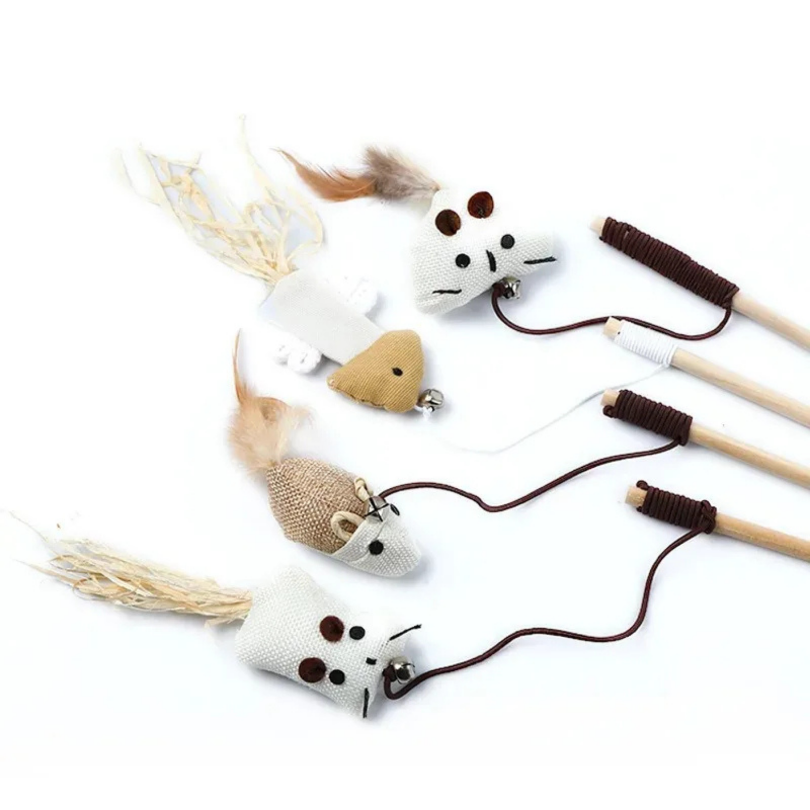 FeatherPounce Wooden Cat Teaser Wand - Image 5