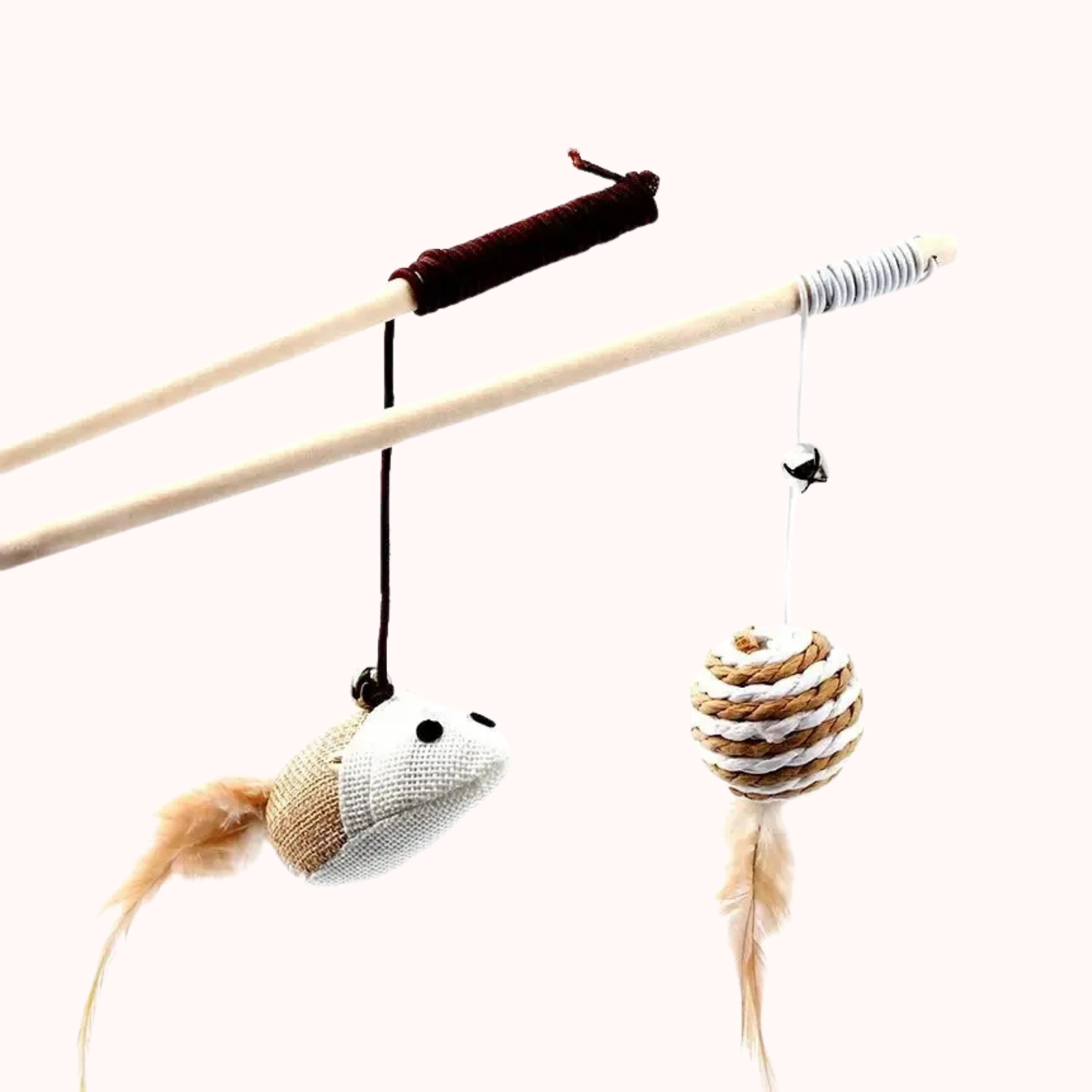 FeatherPounce Wooden Cat Teaser Wand - Image 7