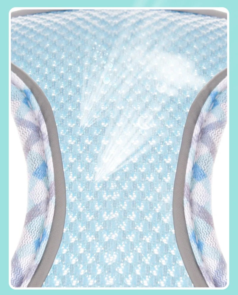 PastelPlaid Mesh Step-In Harness & Leash Set - Image 7