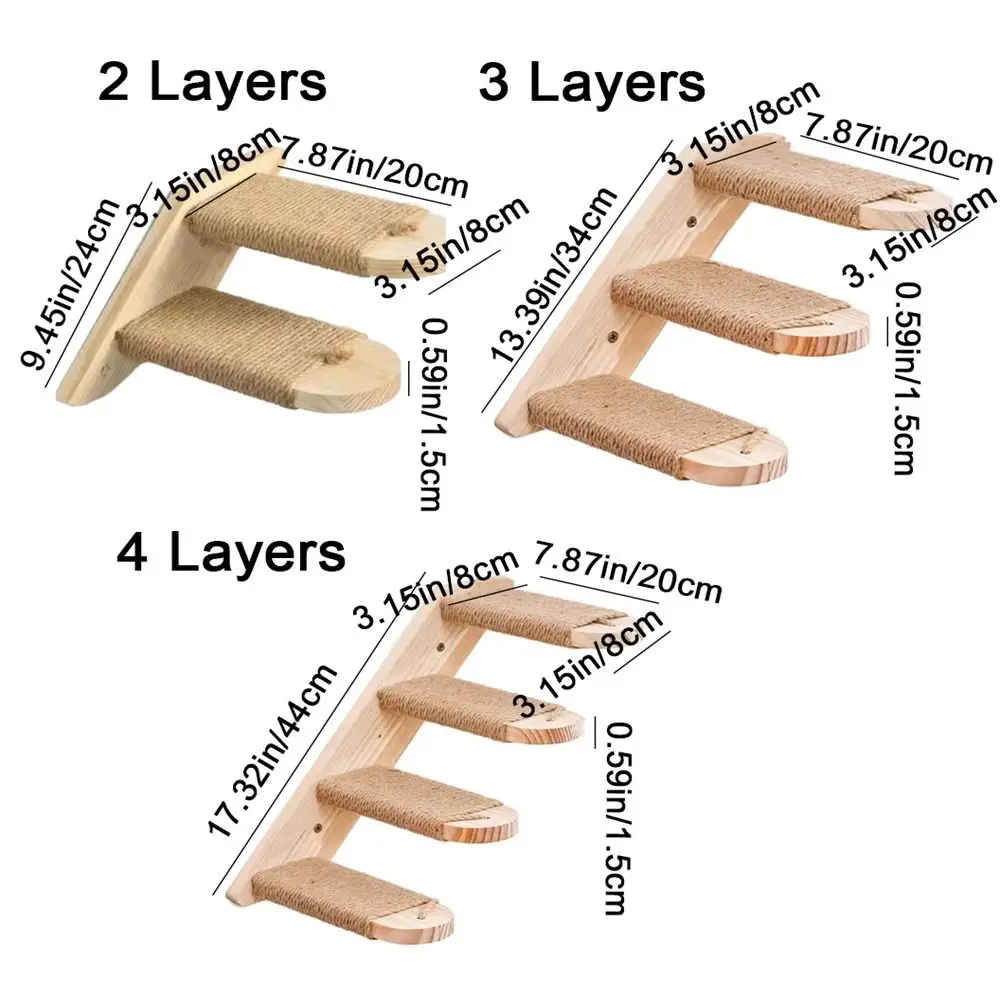 Solid Wood Cat Climbing Shelf - Image 5