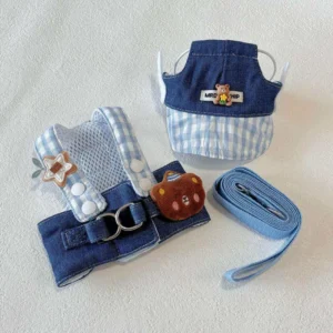 Air-Mesh Undershirt Pet Harness & Leash Set