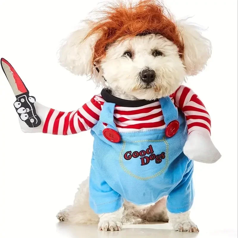 Spooky Doll Pet Cosplay Outfit - Image 10
