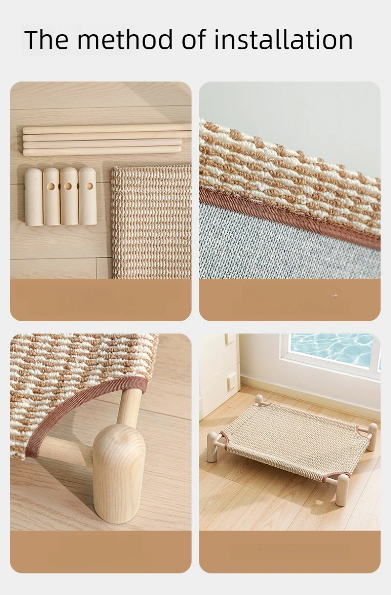 Wooden Elevated Pet Cot - Image 8