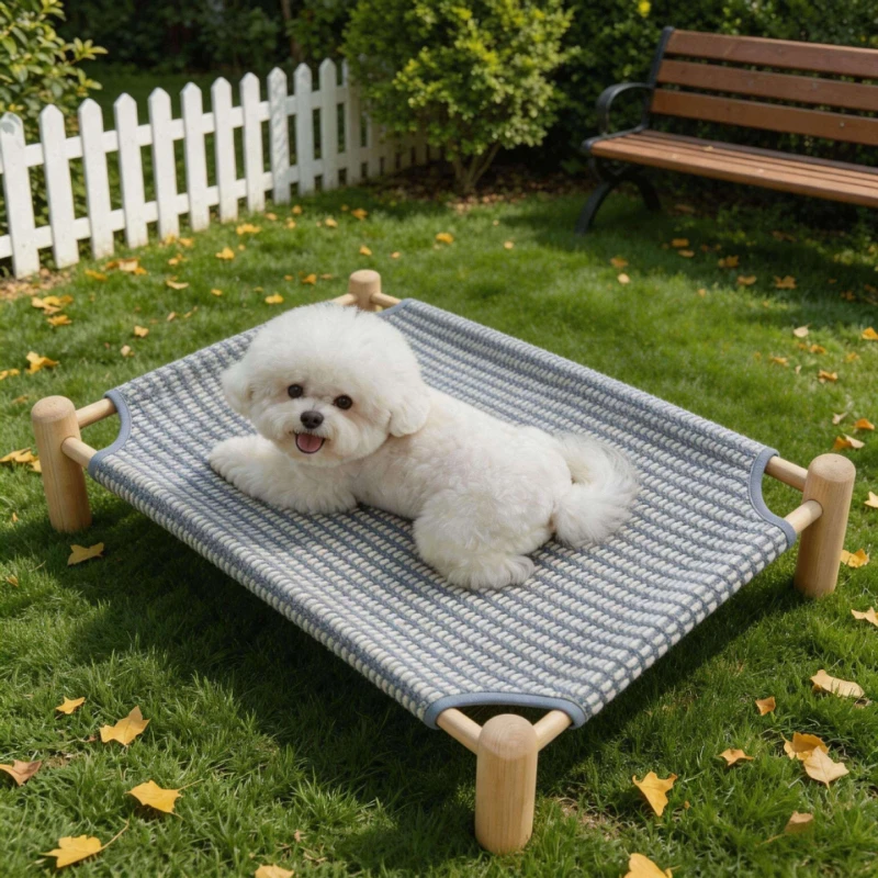 Wooden Elevated Pet Cot - Image 3
